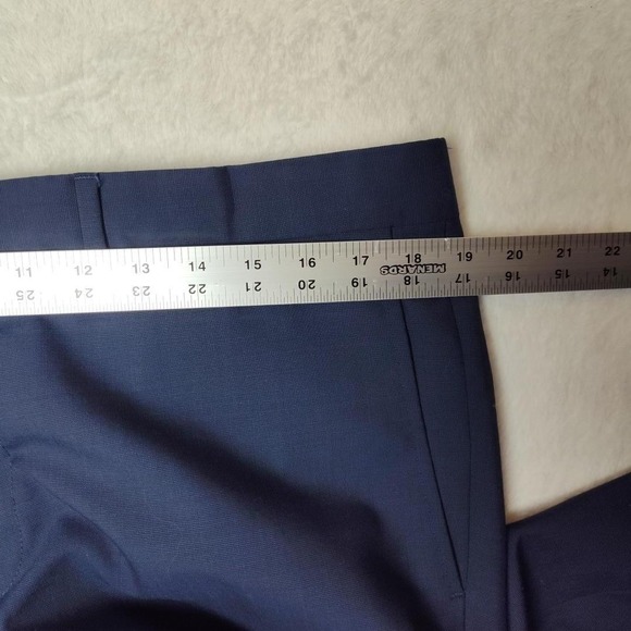 Ted Baker Pants Mens 37x30 Blue Wool Dress Flat Front Suit Trousers TB30335 - Picture 12 of 14
